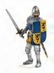 Blue and Gold Foot Soldier with Sword